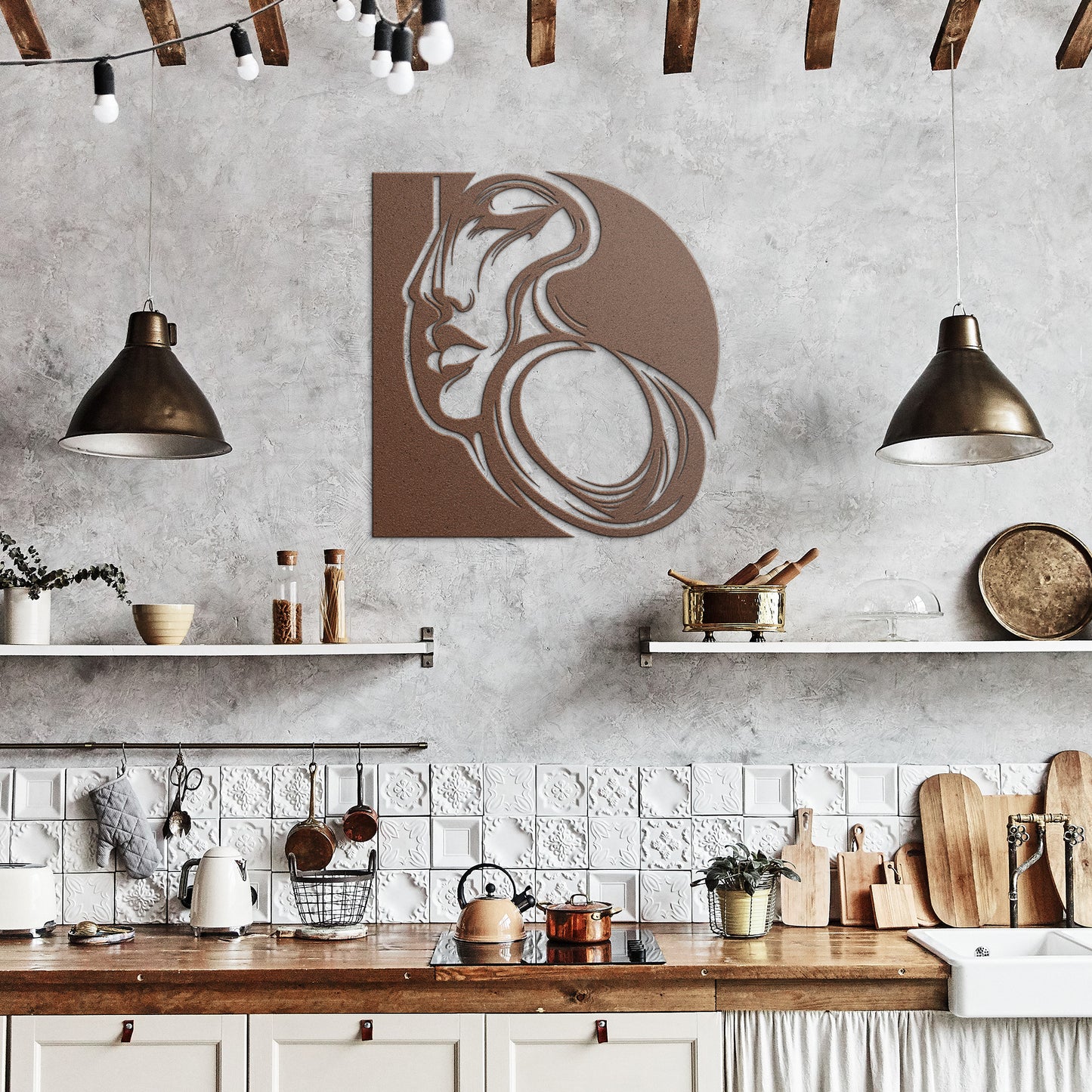 Metal Wall Art (Belle)