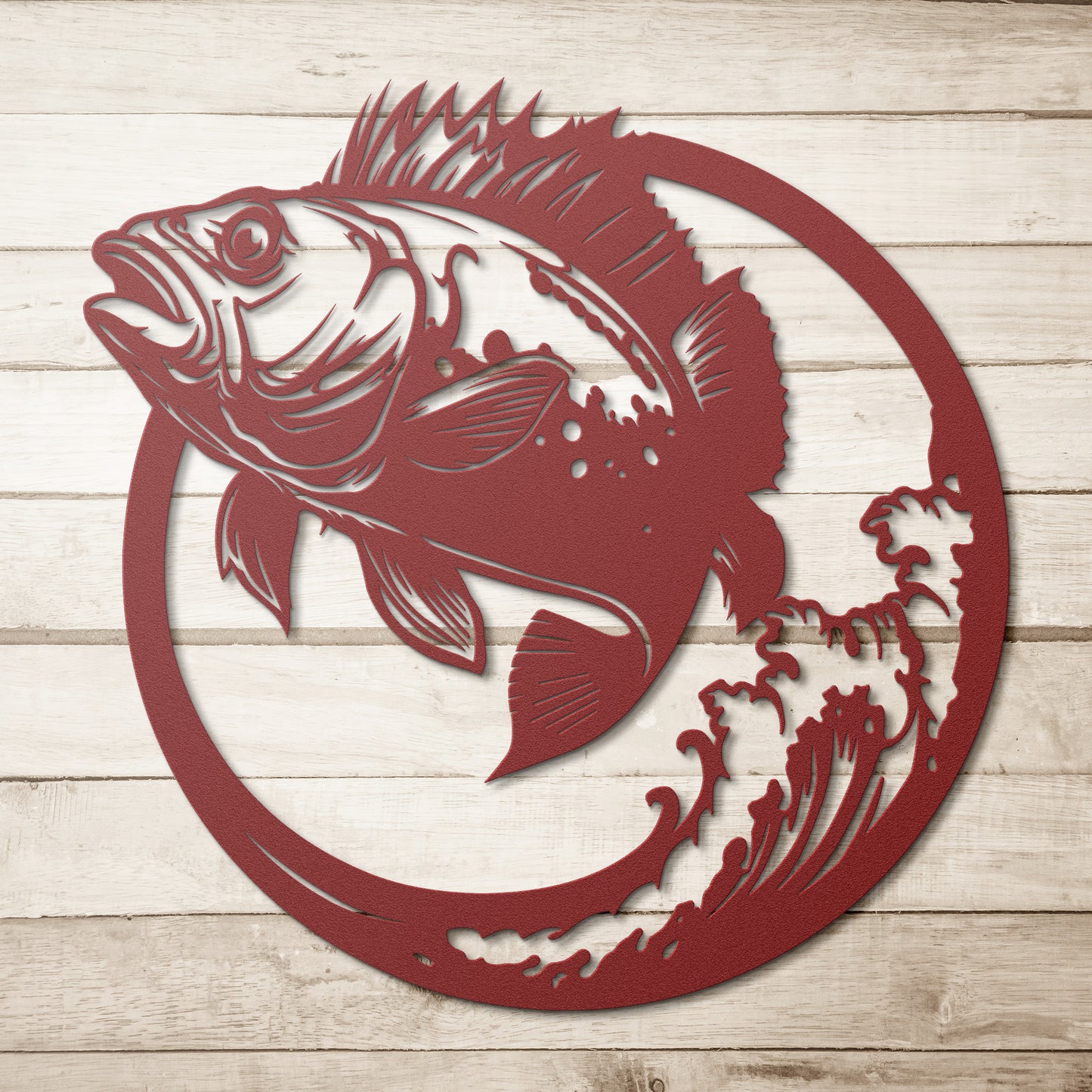 Metal Wall Art (Grouper Framed)