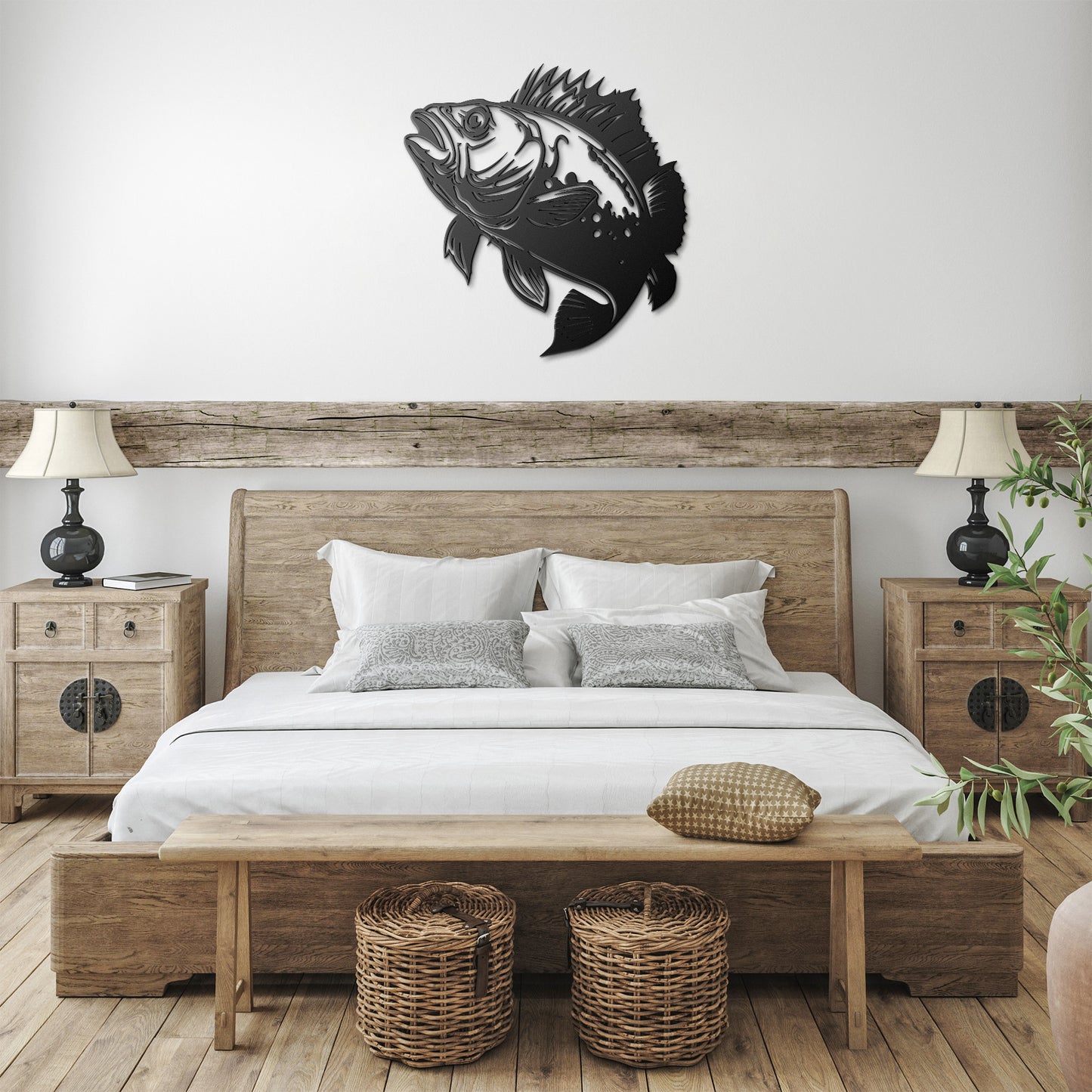 Metal Wall Art (Grouper)