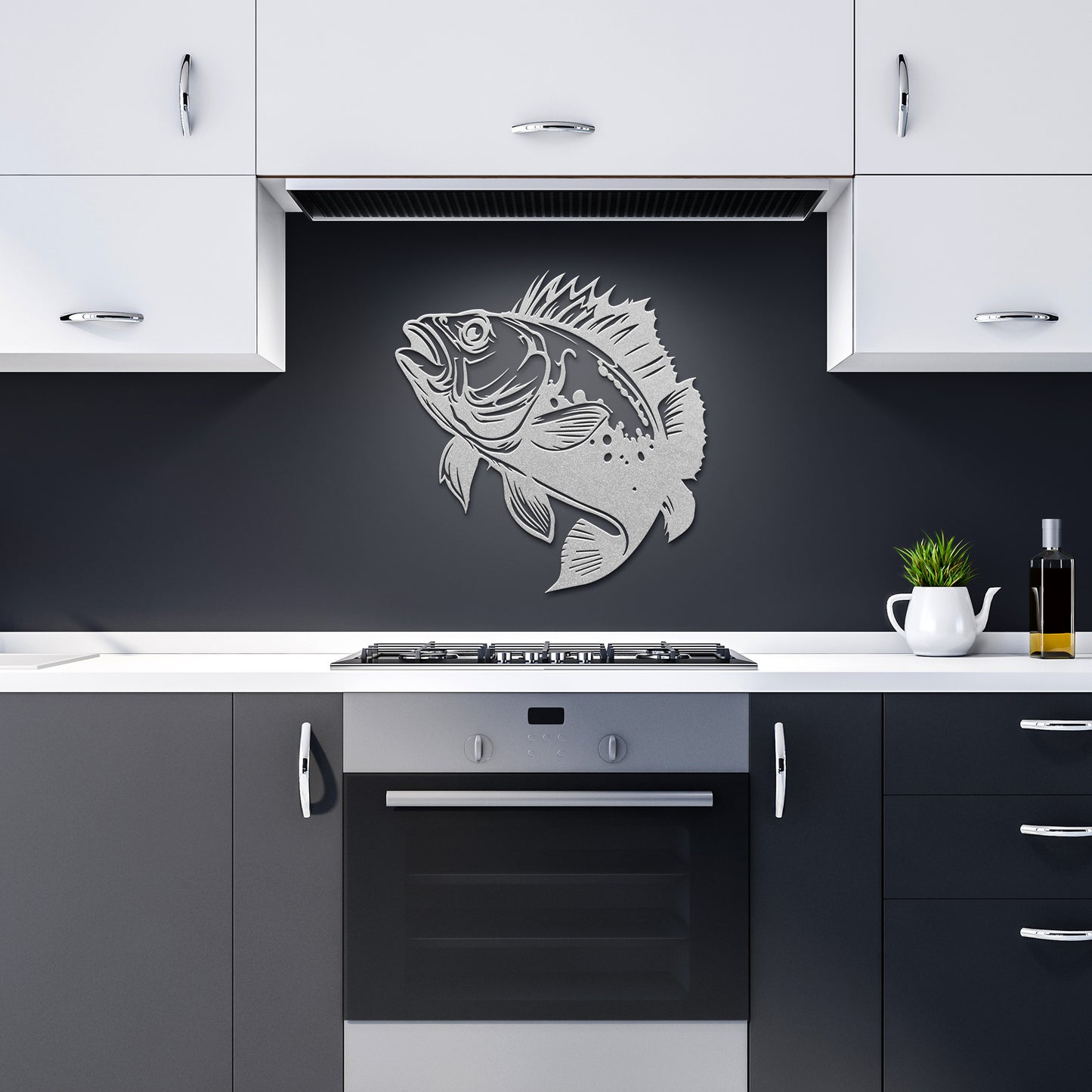 Metal Wall Art (Grouper)