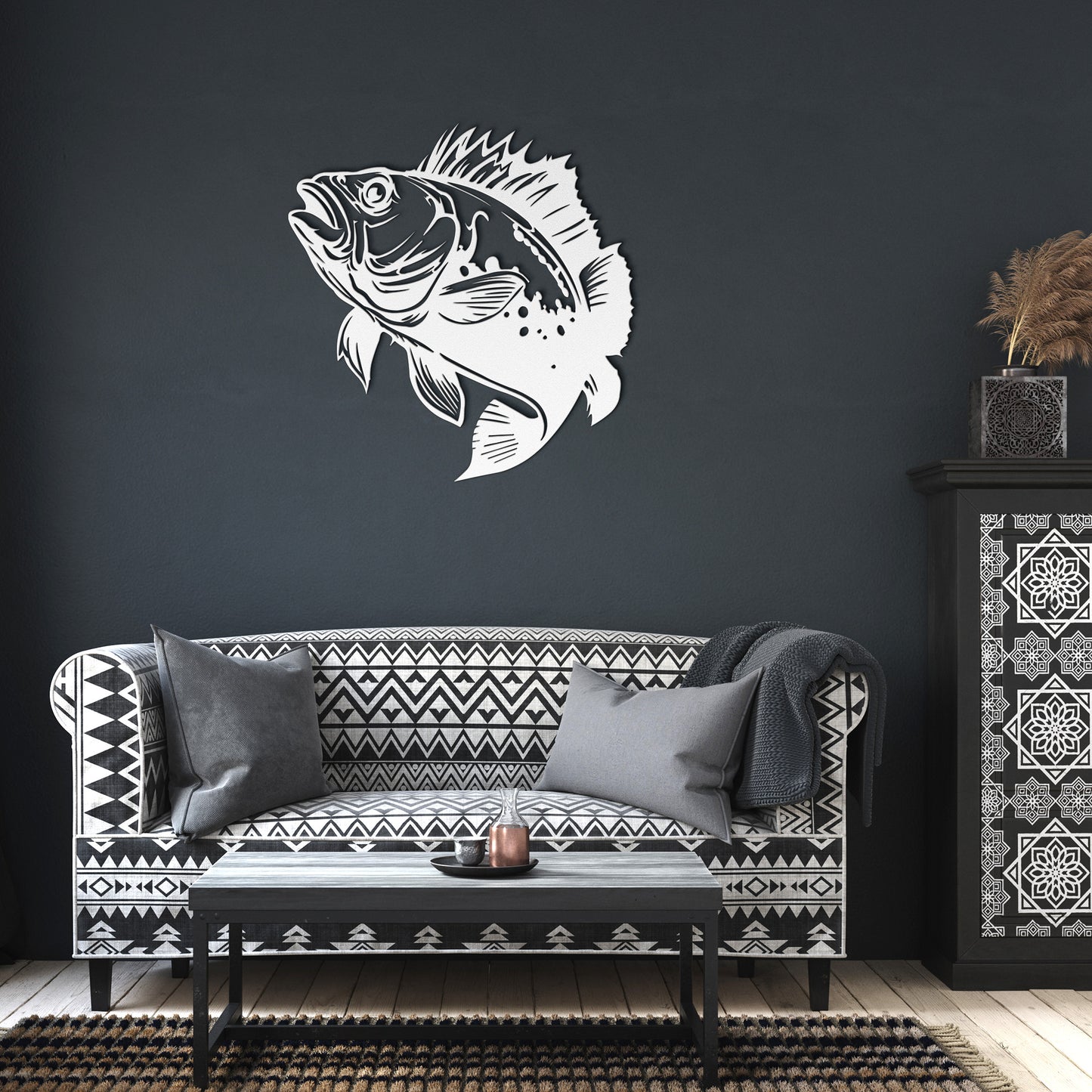 Metal Wall Art (Grouper)