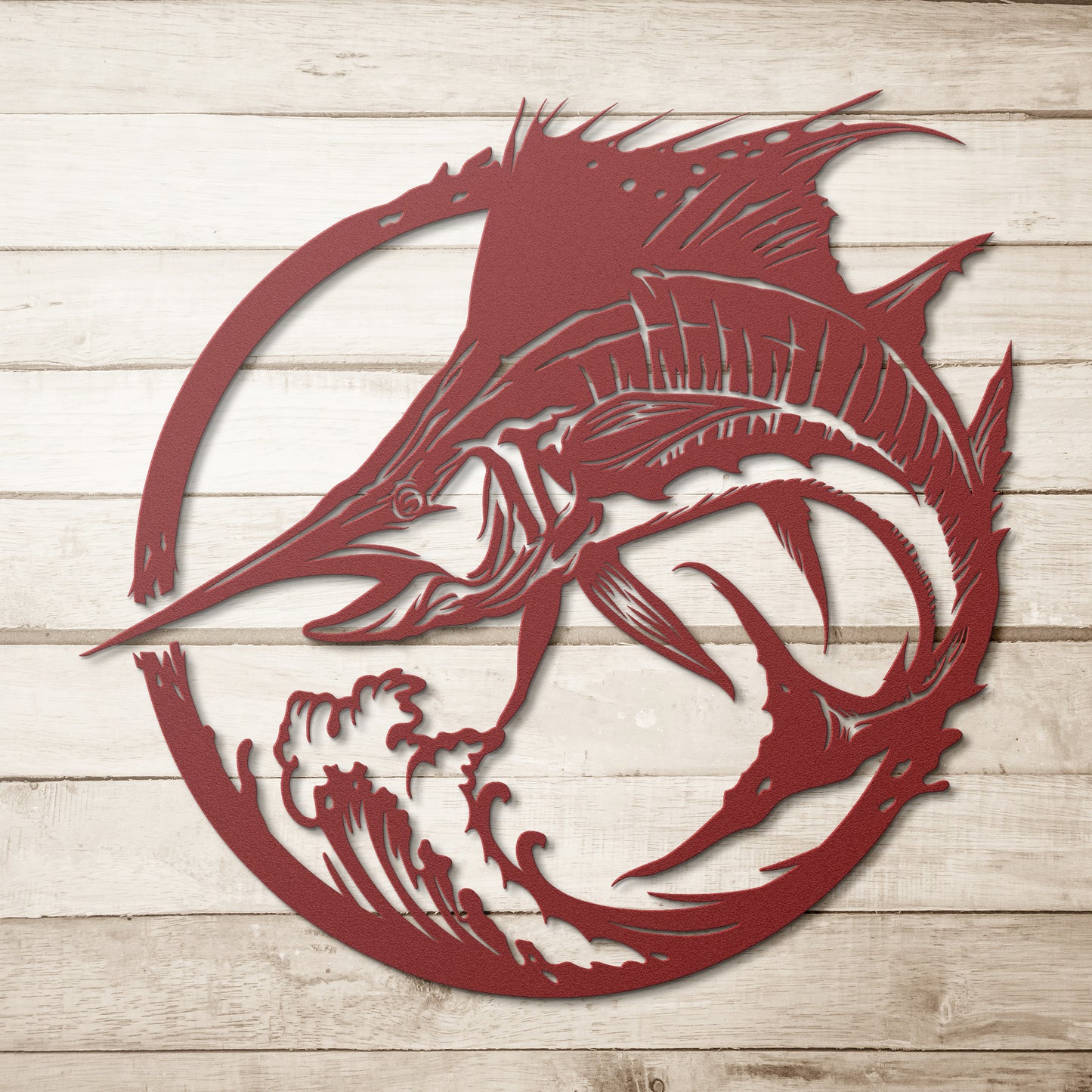 Metal Wall Art (Marlin Framed)