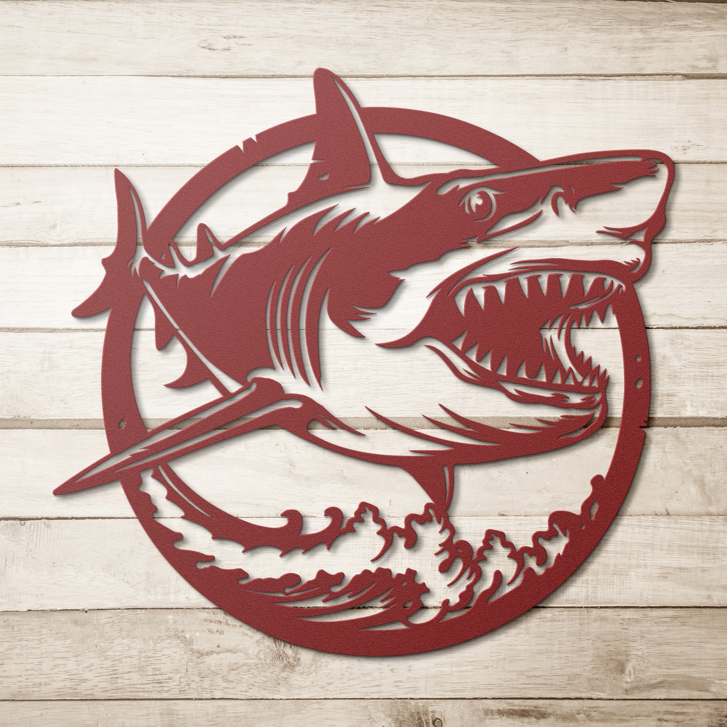 Metal Wall Art (Shark Framed)