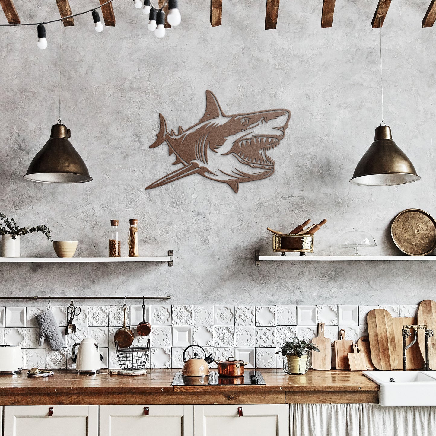 Metal Wall Art (Shark)