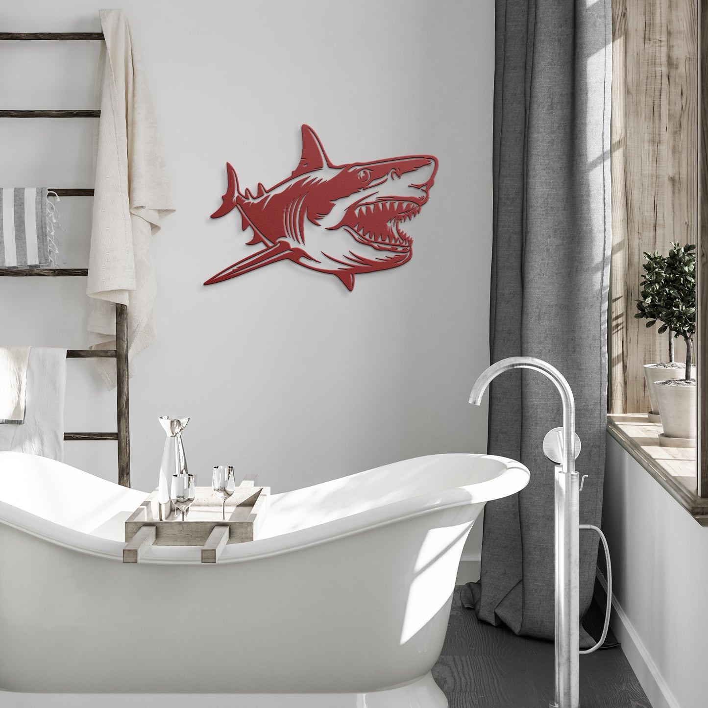 Metal Wall Art (Shark)