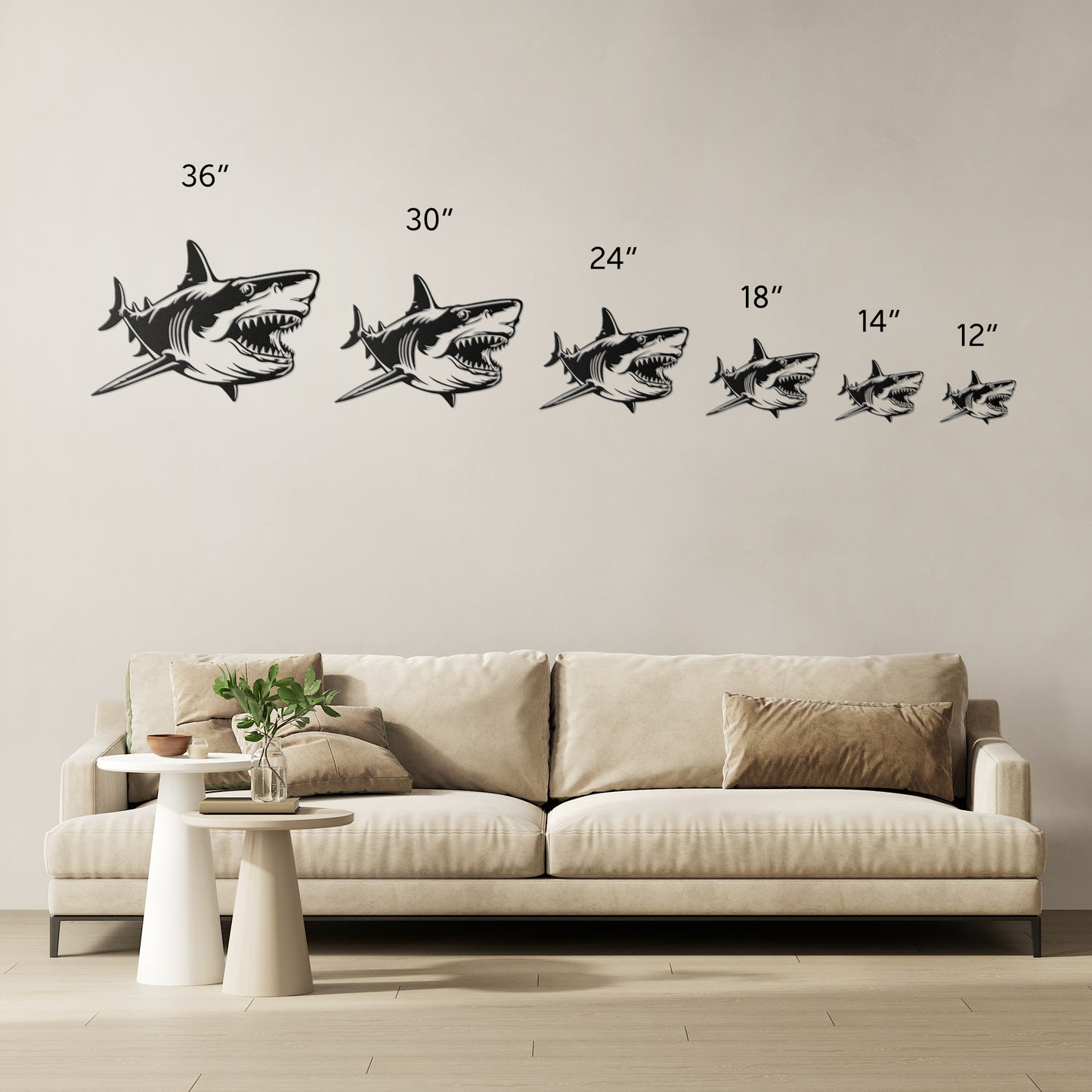 Metal Wall Art (Shark)