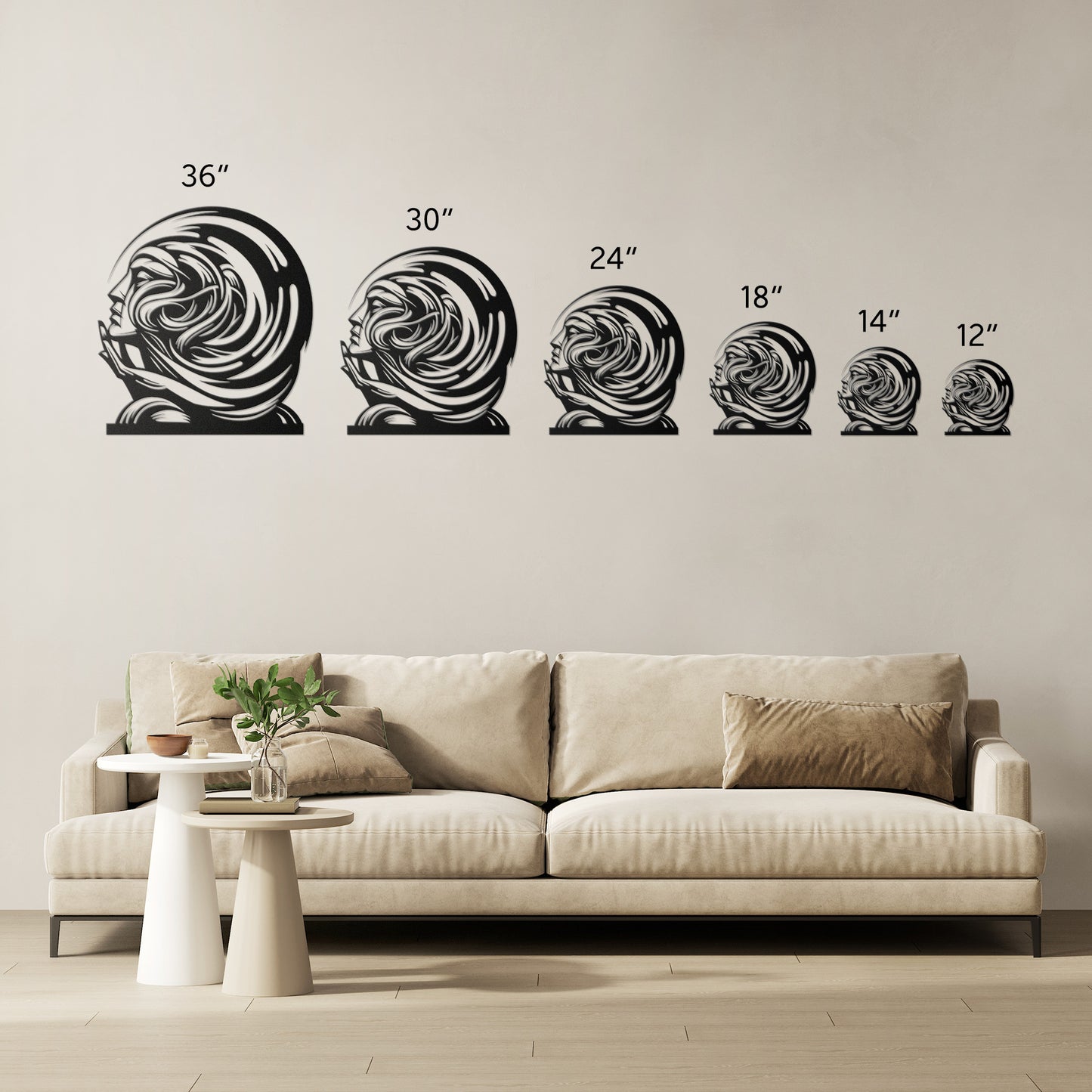 Metal Wall Art (Thinker)