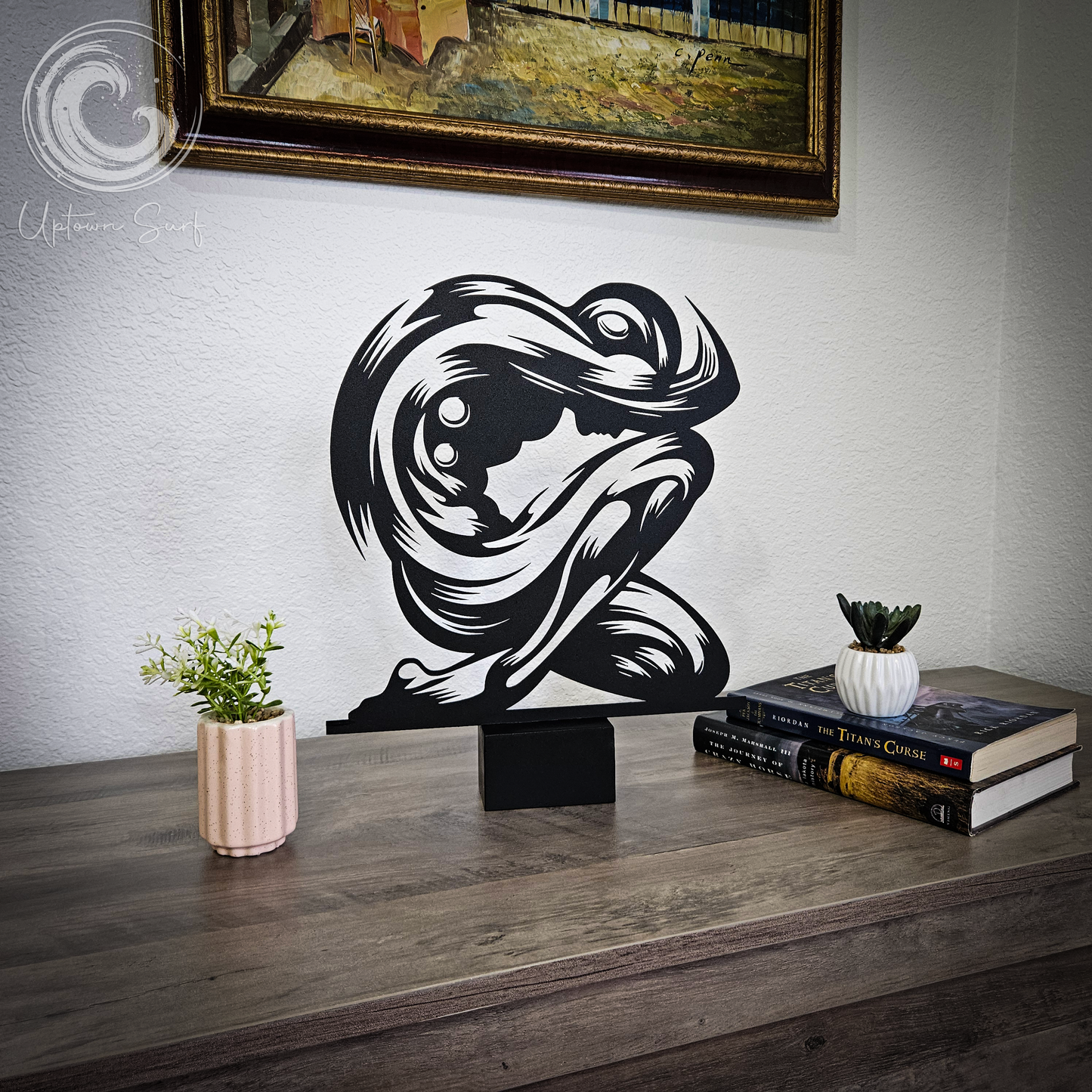 Metal and Concrete Sculpture (Motion)