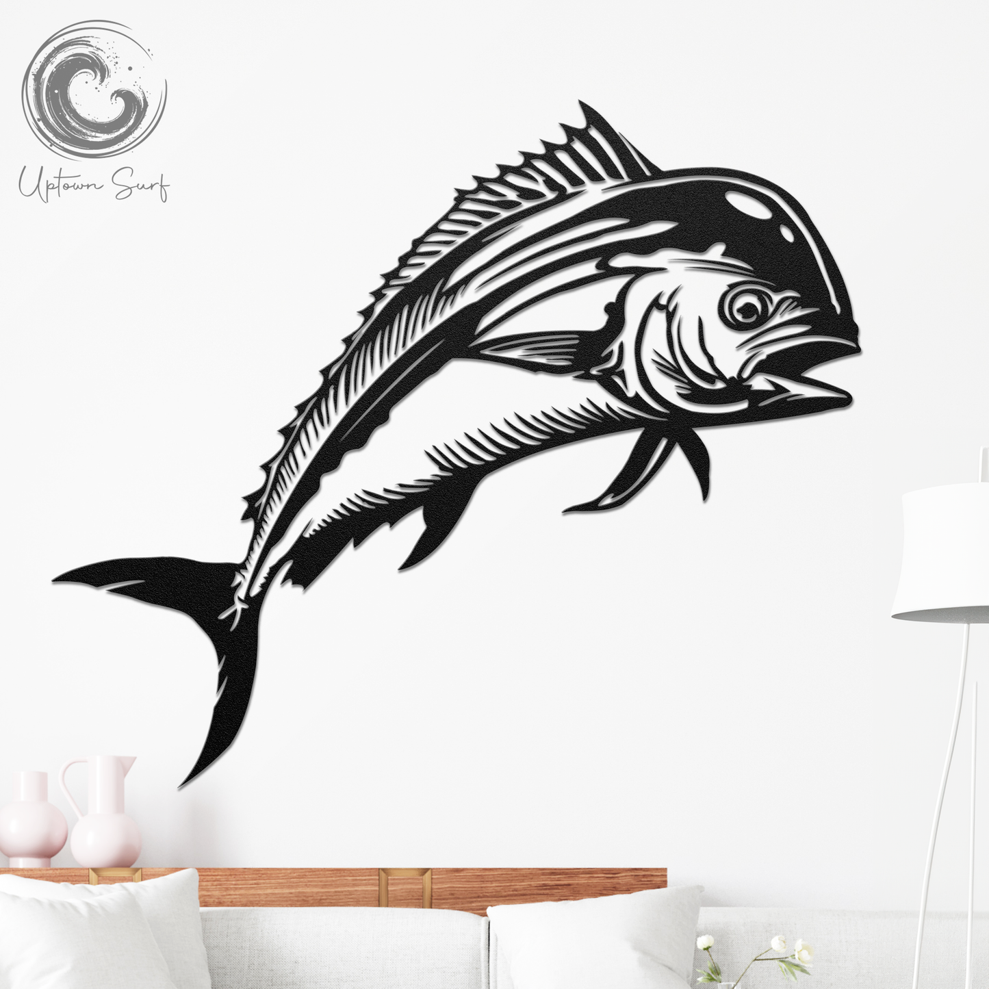 Metal Wall Art (Mahi-Mahi)